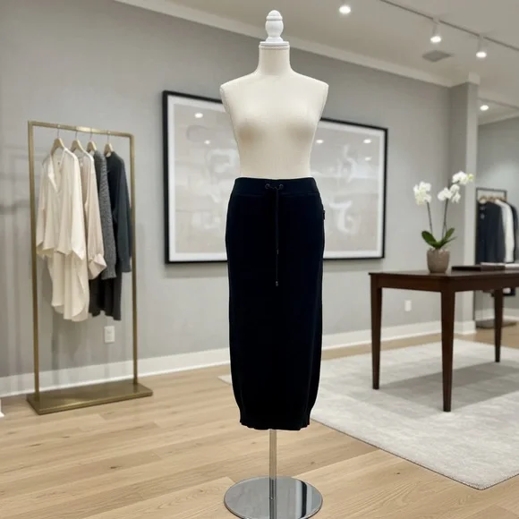 Brunello Cucinelli Navy Cotton Skirt - Picture 4 of 10